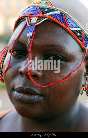 Kenia, Nairobi, Frau des Kikuyu-Stammes Stockfoto