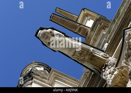 Wasserspeier an der Kirche St. Eustache Fassade Paris Frankreich Stockfoto