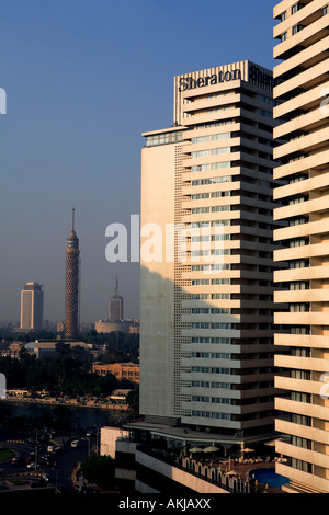 Ägypten, Kairo, Innenstadt, Sheraton Hotel am Nil Stockfoto