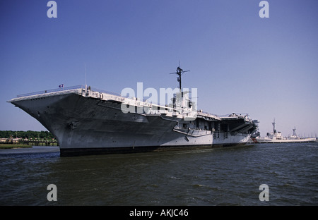 South Carolina Charleston Patriots Point Welten größte maritime Marinemuseum USS Yorktown WWII Flugzeugträger Stockfoto