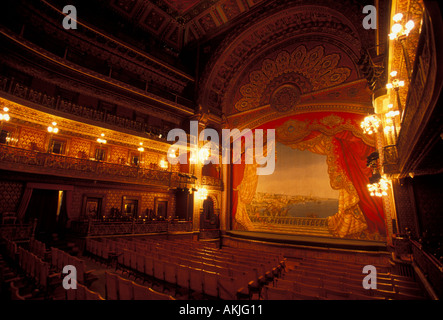 Interieur, juarez Theater, das Teatro Juarez, Jardin de La Union, Guanajuato, Guanajuato, Mexiko Stockfoto