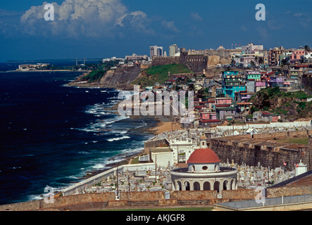 San Juan Friedhof Cementerio, Old San Juan, San Juan, Puerto Rico, West Indies Stockfoto