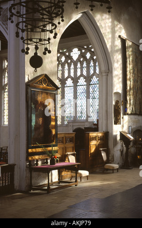 Das Innere des südlichen Querschiffs Thaxted Kirche, Essex, England, Großbritannien Stockfoto
