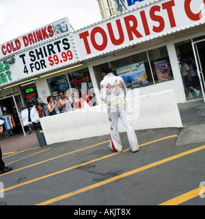 Elvis-Imitator Las Vegas Schauspieler Entertainer Arbeit glauben machen Stockfoto