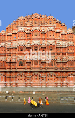 Indien, Rajasthan, Jaipur, Hawa Mahal oder Windpalast Stockfoto