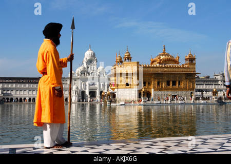 Indien, Penjab, Amritsar, Harmandir Sahib (Golden Temple), Sikh spirituelle und kulturelle Zentrum Stockfoto