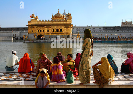 Indien, Penjab, Amritsar, Harmandir Sahib (Golden Temple), Sikh spirituelle und kulturelle Zentrum Stockfoto