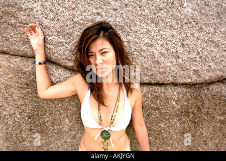 Thailand, Provinz Surat Thani, Ko Nang Yuan. Stockfoto