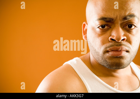 Porträt des Menschen hautnah Stockfoto