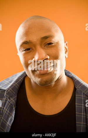 Porträt des Menschen hautnah Stockfoto