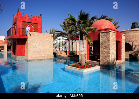 Marokko, Region Souss, Atlantikküste, Agadir, Sofitel Hotel Strand Stockfoto