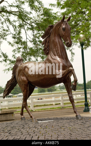 Statue des berühmten Pferd im Kentucky Horse Center in Lexington KY USA Stockfoto