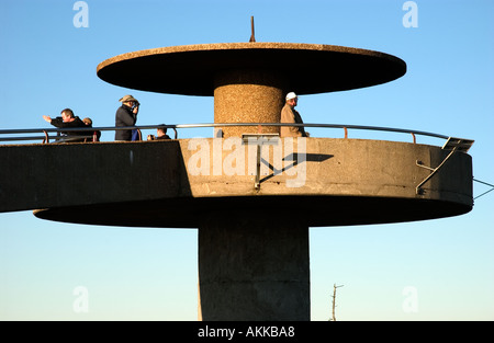 Aussichtsturm auf der Oberseite Clingman s Kuppel Smokey Mountain Nationalpark TN Stockfoto