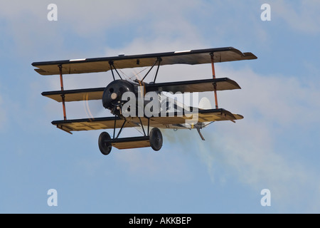 Replikat Fokker DR1 Dreidecker Reg G BVGZ Breighton Stockfoto