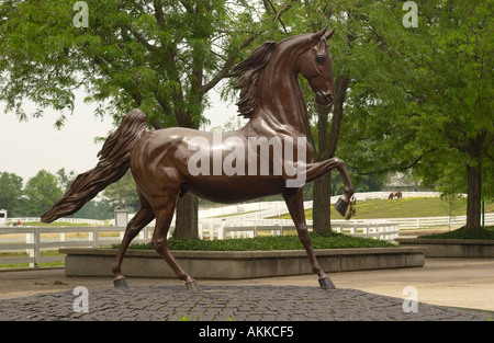 Statue des berühmten Pferd im Kentucky Horse Center in Lexington KY USA Stockfoto