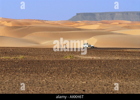 Jeep Expedition in der Adrar-Wüste Mauretanien Stockfoto