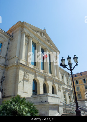 Das Palais de Justice im Bereich der Altstadt von Nizza an der Cote d ' Azur in Südfrankreich - Côte d ' Azur Stockfoto