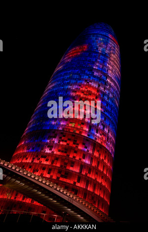 Torre Agbar, Barcelona Stockfoto