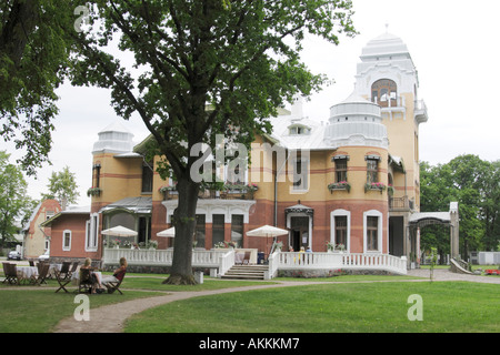 Pärnu-Estland - Ammende Villa Restaurant und Hotel im Jugendstil Stil in Pärnu, der Sommerhauptstadt Estlands Stockfoto