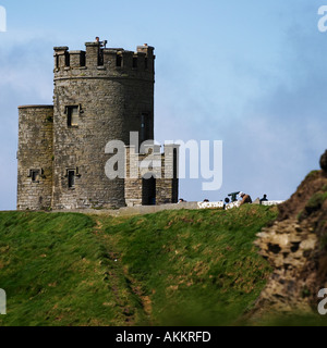 Die Klippen von Moher von Hexen Kopf aus O'Brians Turm County Clare Munster Eire Republik Irland Europas Stockfoto