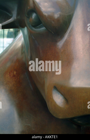 Bull Statue Stierkampfarena Birmingham England Stockfoto