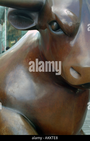 Bull Statue Stierkampfarena Birmingham England hautnah Stockfoto