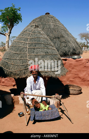 Indien, Rajasthan, Bishnois Dörfer Stockfoto