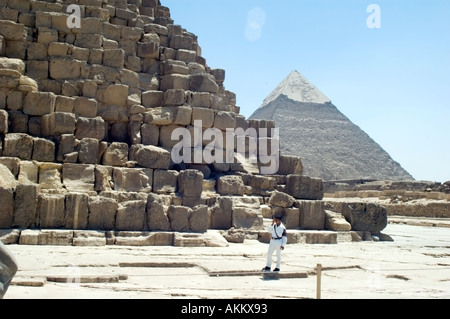 Pyramiden von Ghiza Kairo Ägypten Stockfoto