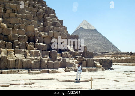 Pyramiden von Ghiza Kairo Ägypten Stockfoto