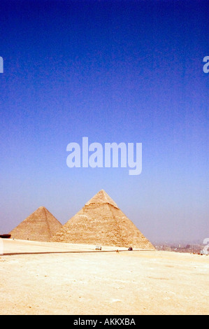 Pyramiden von Ghiza Kairo Ägypten Stockfoto