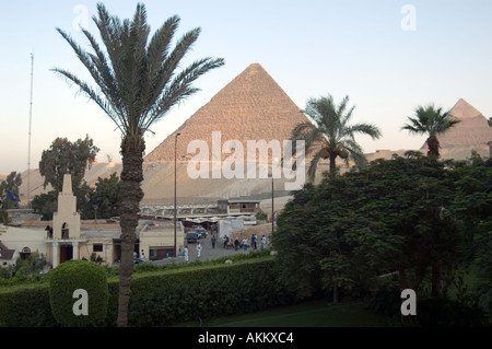 Pyramiden von Ghiza Kairo Ägypten Stockfoto