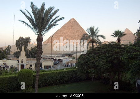 Pyramiden von Ghiza Kairo Ägypten Stockfoto