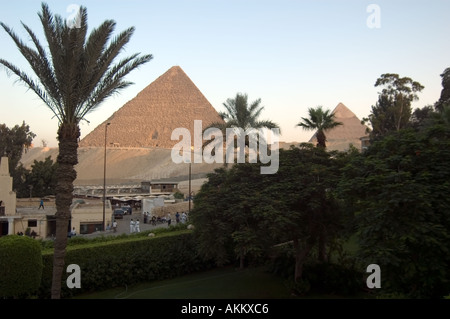 Pyramiden von Ghiza Kairo Ägypten Stockfoto