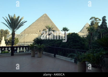 Pyramiden von Ghiza Kairo Ägypten Stockfoto