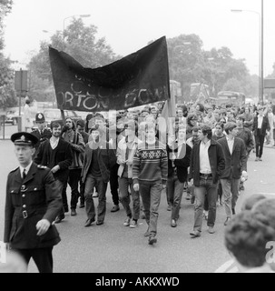 London-Protestmarsch 1968 gegen das Porton Down biologische Kampfstoffe Establishment. Stockfoto