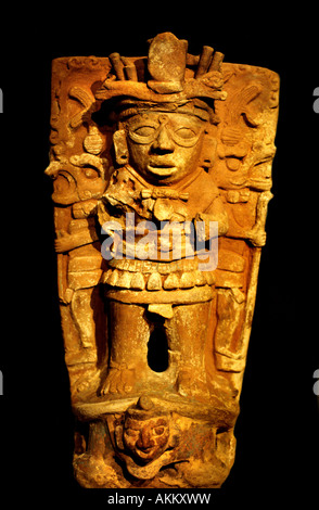 Maya Weihrauch-Brenner unterstützen 8. 9. Jahrhundert Mexico Mexican Museum Stockfoto