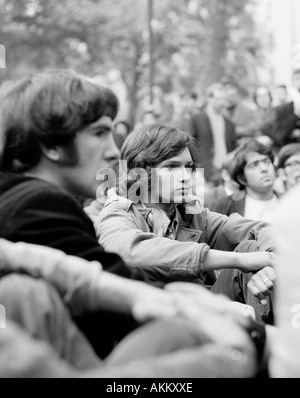 Setzen Sie sich Protest während 1968 aus Protest gegen die Porton Down biologische Kampfstoffe Einrichtung. Stockfoto