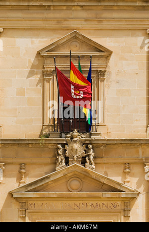 Eintritt in das Ayuntamiento (Rathaus der Öffentlichkeit) in Úbeda, Andalusien, Spanien Stockfoto