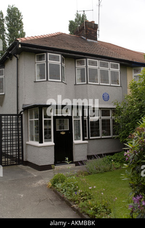 251 Menlove Avenue, Mendips die Heimat der Beatle John Lennon im Westen Allerton Liverpool von 1945 bis 1963 Stockfoto