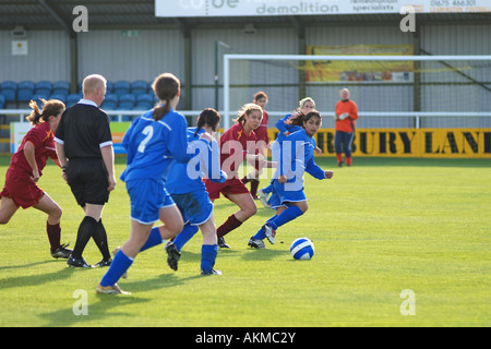 Frauenfußball auf Club-Ebene, Leamington Spa, England, UK Stockfoto