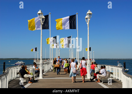 Frankreich, Gironde, Bassin d ' Arcachon, Arcachon, Thiers Steg Stockfoto