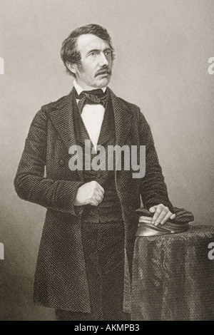 David Livingstone, 1813 - 1873. Schottische Arzt, Congregationalist, Pionier christlicher Missionar und Entdecker. Stockfoto