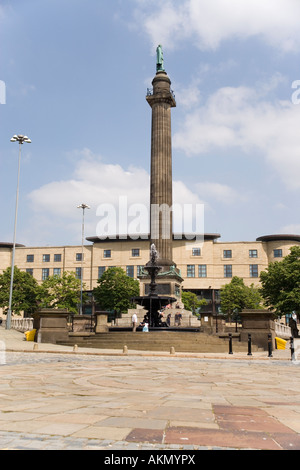 Wellingtons Spalte oder die Waterloo-Denkmal in William Brown Street, Liverpool, England Stockfoto