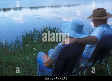 Erholung am See Stockfoto