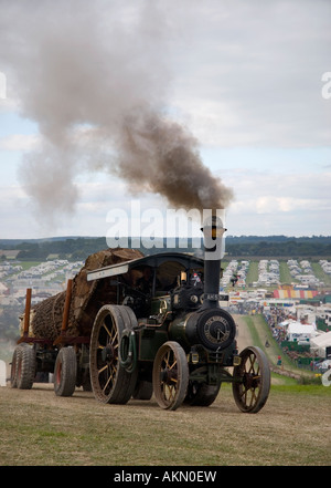 Dampf-Traktoren bei der 2007 Great Dorset Steam Fair Blandford Forum Dorset-England Stockfoto