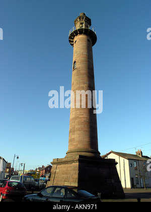 Oberen Leuchtturm in Fleetwood, Lancashire England Stockfoto