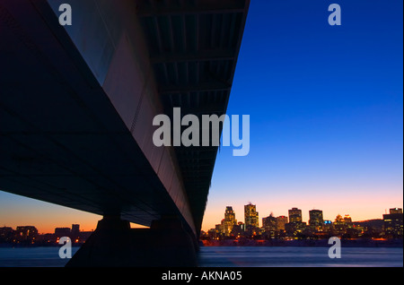 Pont De La Concorde, Parc De La Cite du Havre, Downtown, Heiliges Lawrence Fluß, Montreal, Quebec, Kanada Stockfoto