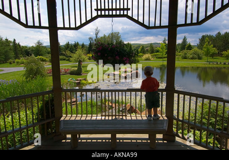 New Brunswick Botanischer Garten, Edmundston, New Brunswick, Kanada Stockfoto