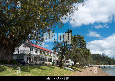 Herzog von Marlborough Hotel, Russell, Bay of Islands, Northland, Nordinsel, Neuseeland Stockfoto