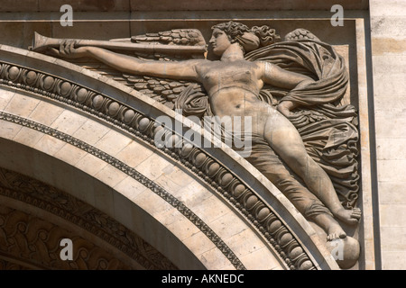 Arc de Triomphe detail Paris Frankreich Stockfoto